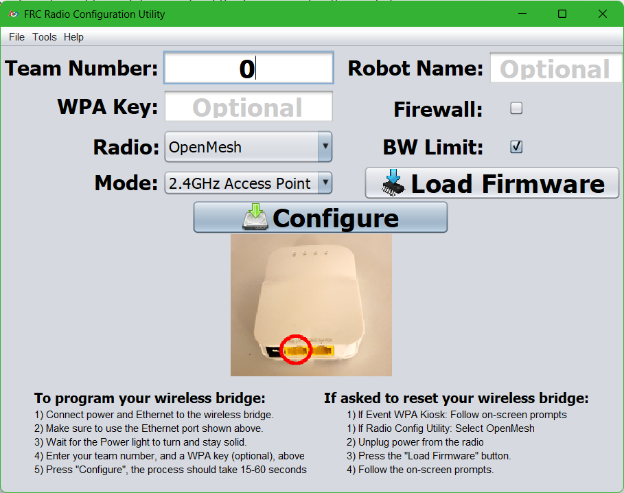 Radio Configuration Tool
